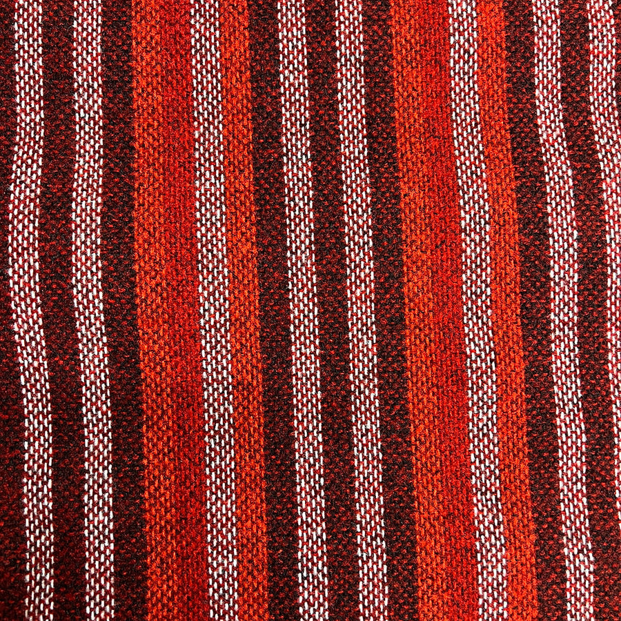 Southwest Style NOS Fabric - Red Stripe - 4 yards - Relicate Leather Automotive Interior Upholstery