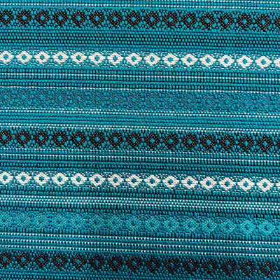 Southwest Style NOS Fabric - Turquoise - Relicate Leather Automotive Interior Upholstery