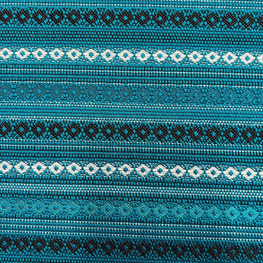 Southwest Style NOS Fabric - Turquoise - Relicate Leather Automotive Interior Upholstery