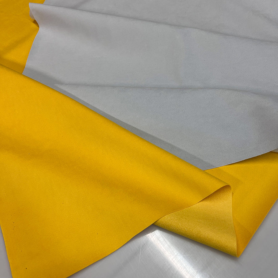 Ultrasuede - Yellow and Grey - Relicate Leather Automotive Interior Upholstery