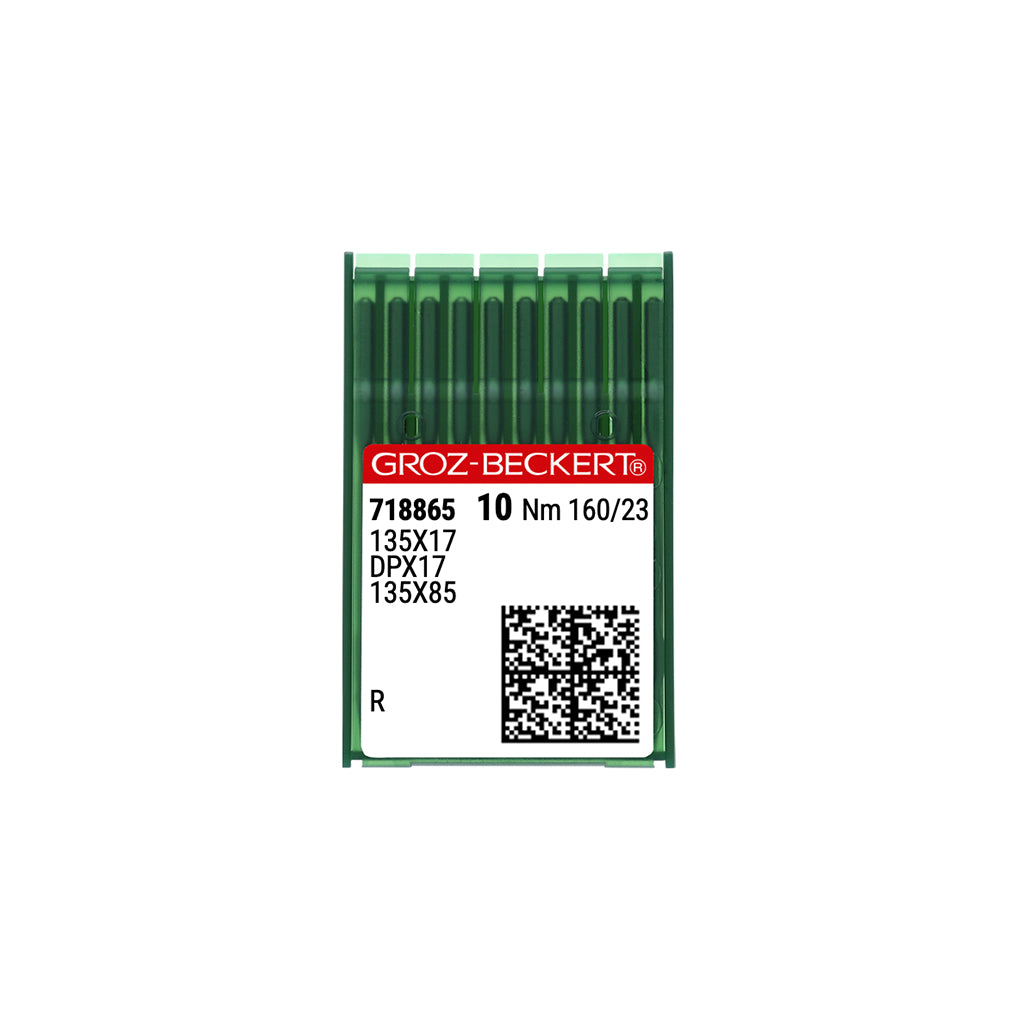 Groz-Beckert 135x17 Chromium Needles Size 23 (Nm 160) - 718865 / 10 Pack - Relicate Leather Automotive Interior Upholstery
