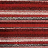 Southwest Style NOS Fabric - Red Stripe - 5 yards - Relicate Leather Automotive Interior Upholstery