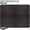 Plaid by the Linear Foot BMW Uberkaro - Indigo 5888 - Linear Foot - Relicate Leather Automotive Interior Upholstery