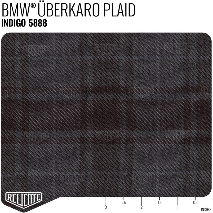 ÜBERKARO FABRIC FOR BMW - INDIGO Product / Indigo - Relicate Leather Automotive Interior Upholstery