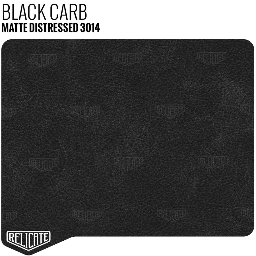 Black Carb - 3014 Full Hide - Relicate Leather Automotive Interior Upholstery