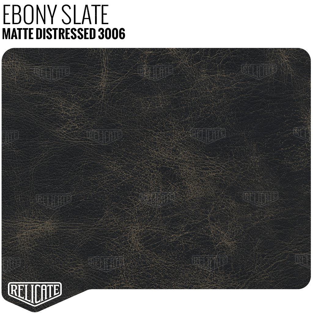 Ebony Slate - 3006 Full Hide - Relicate Leather Automotive Interior Upholstery