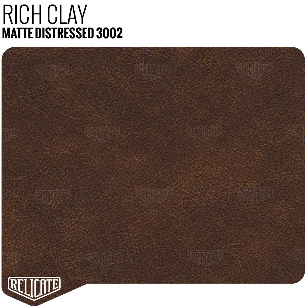 Rich Clay - 3002 Full Hide - Relicate Leather Automotive Interior Upholstery
