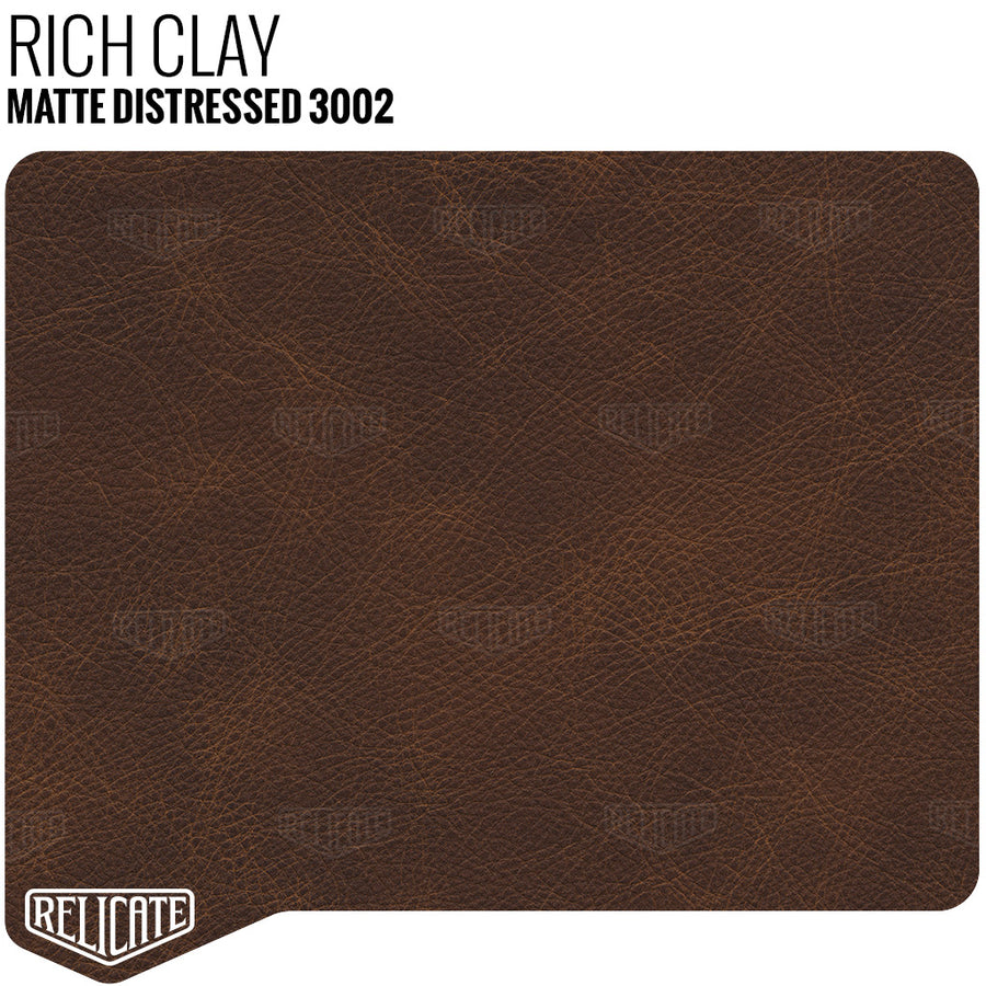 Rich Clay - 3002 Full Hide - Relicate Leather Automotive Interior Upholstery