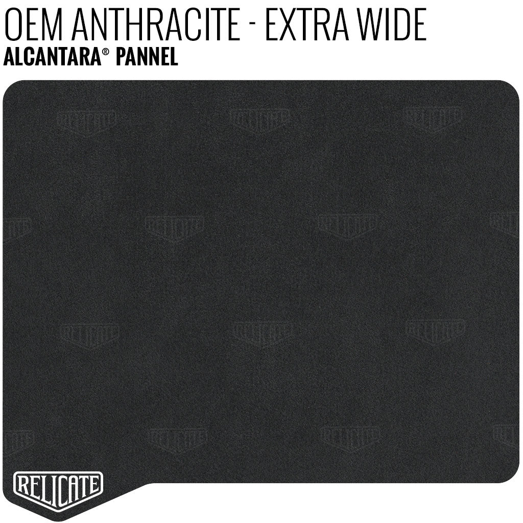 Alcantara Pannel - Extra Wide Anthracite YARDAGE - Relicate Leather Automotive Interior Upholstery