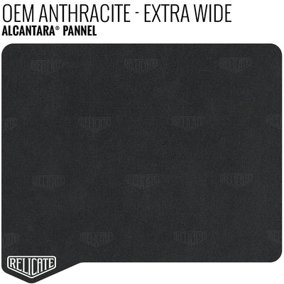 Alcantara Pannel - Extra Wide Anthracite YARDAGE - Relicate Leather Automotive Interior Upholstery