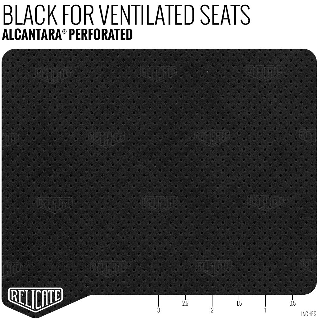 Alcantara Perforated for Ventilated Seats - Black Product - Relicate Leather Automotive Interior Upholstery