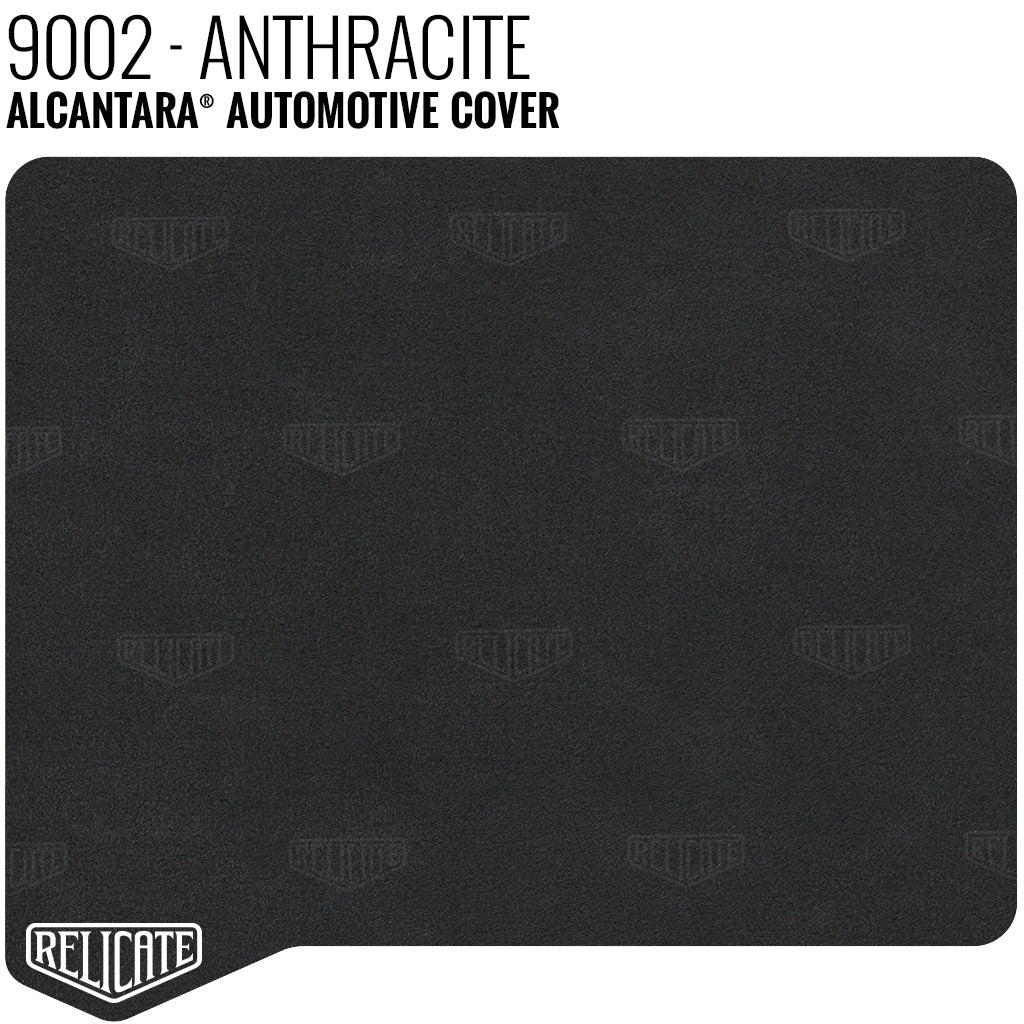 Alcantara Auto Cover - 9002 Anthracite YARDAGE - Relicate Leather Automotive Interior Upholstery