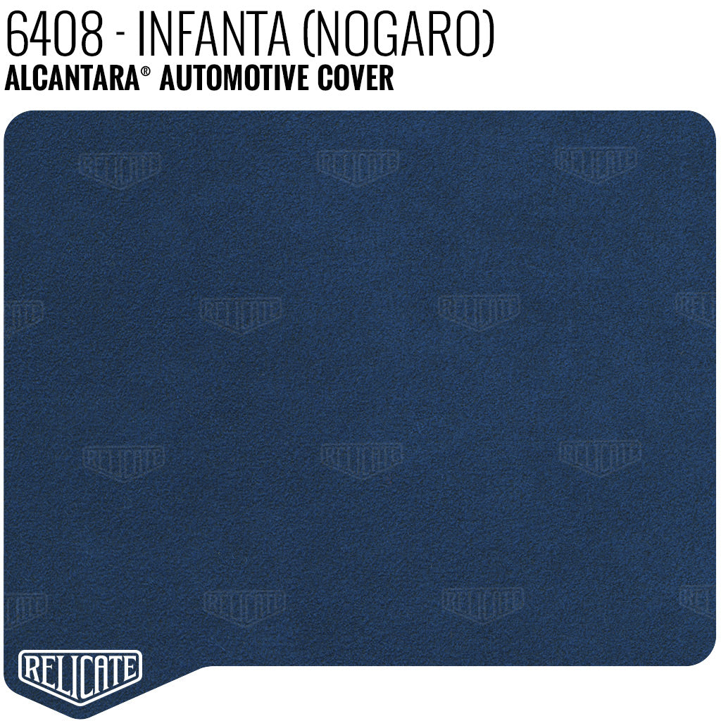 Alcantara Auto Cover - 6408 Infanta Blue YARDAGE - Relicate Leather Automotive Interior Upholstery