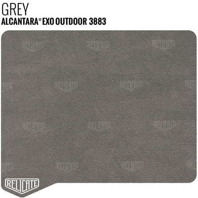 Alcantara Exo Outdoor 3883 Grey upholstery fabric for marine, boat, outdoor furniture, motorcycle seats and convertible cars and trucks.