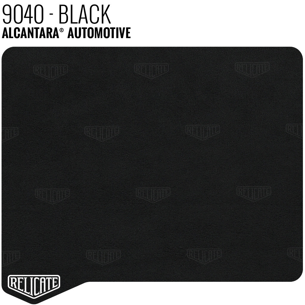 Alcantara Auto Panel - 9040 Black YARDAGE - Relicate Leather Automotive Interior Upholstery