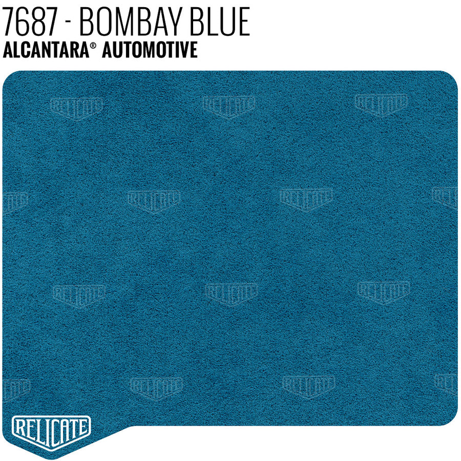 Alcantara Auto Panel - 7687 Bombay Blue YARDAGE - Relicate Leather Automotive Interior Upholstery