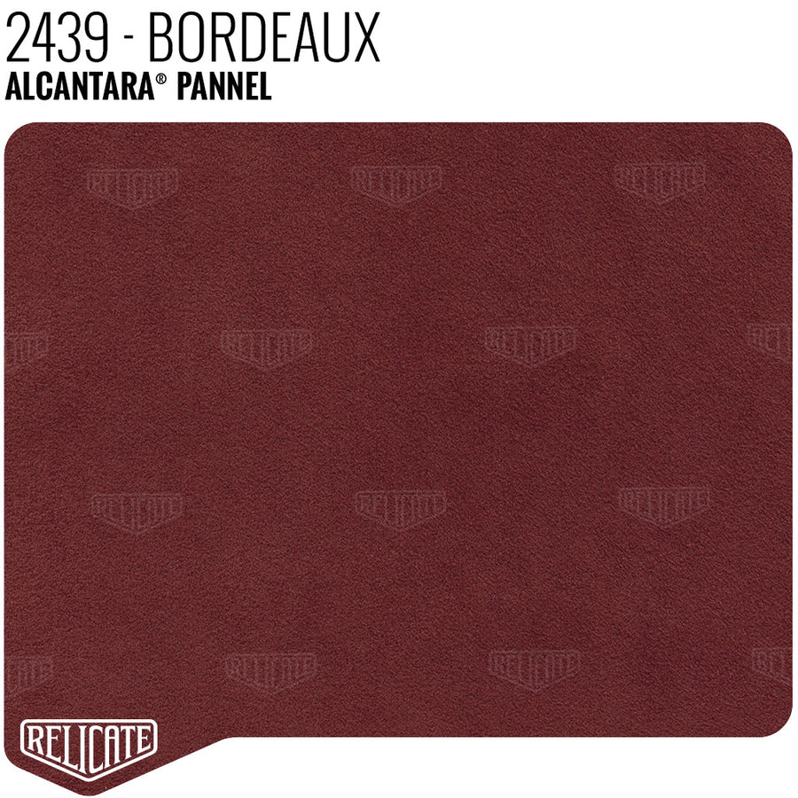 Alcantara Auto Panel - 2439 Bordeaux YARDAGE - Relicate Leather Automotive Interior Upholstery