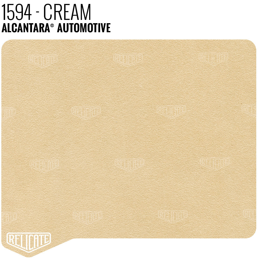 Alcantara Auto Panel - 1594 Cream YARDAGE - Relicate Leather Automotive Interior Upholstery