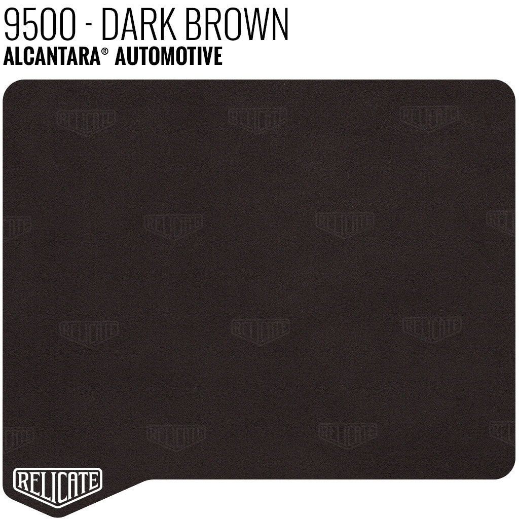 Alcantara Auto Panel - 9500 Dark Brown YARDAGE - Relicate Leather Automotive Interior Upholstery