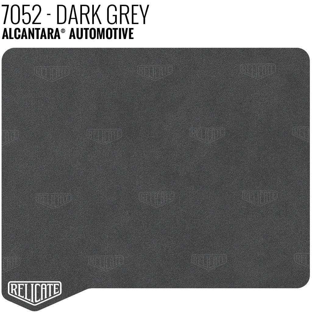 Alcantara Auto Panel - 7052 Dark Grey YARDAGE - Relicate Leather Automotive Interior Upholstery