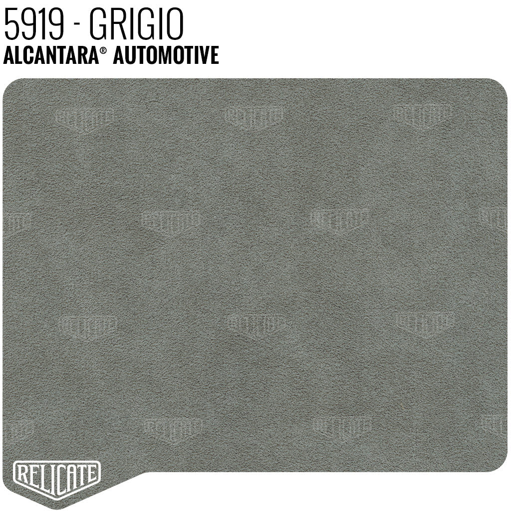 Alcantara Auto Panel - 5919 Grigio YARDAGE - Relicate Leather Automotive Interior Upholstery