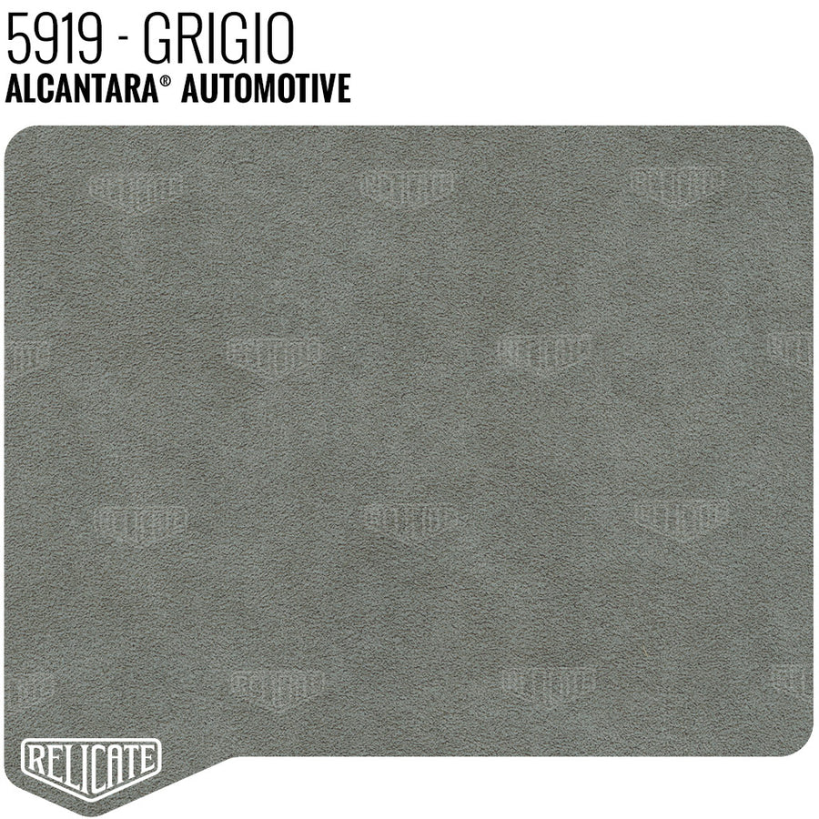 Alcantara Auto Panel - 5919 Grigio YARDAGE - Relicate Leather Automotive Interior Upholstery