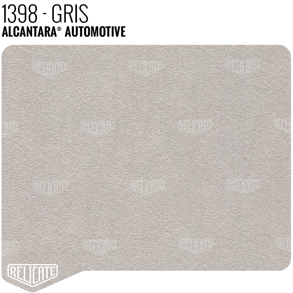 Alcantara Auto Panel - 1398 Gris YARDAGE - Relicate Leather Automotive Interior Upholstery