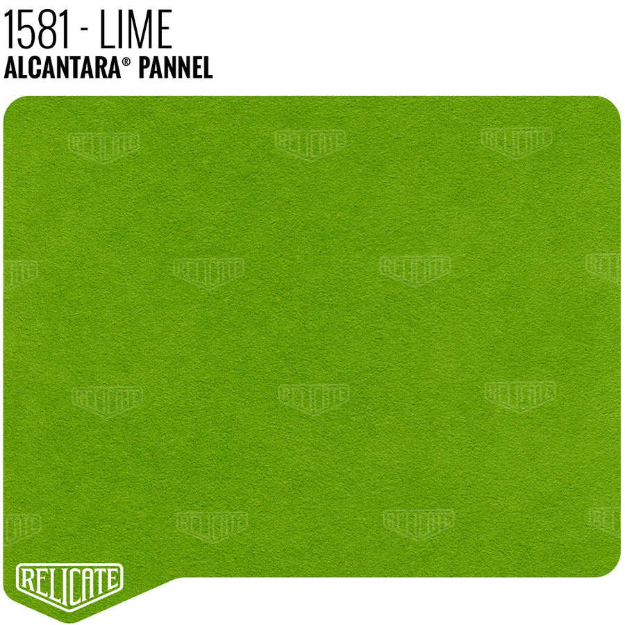 Alcantara Auto Panel - 1581 Lime YARDAGE - Relicate Leather Automotive Interior Upholstery