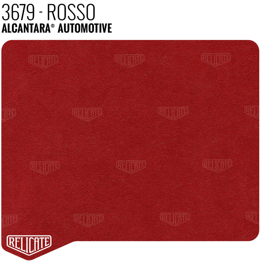 Alcantara Auto Panel - 3679 Rosso YARDAGE - Relicate Leather Automotive Interior Upholstery