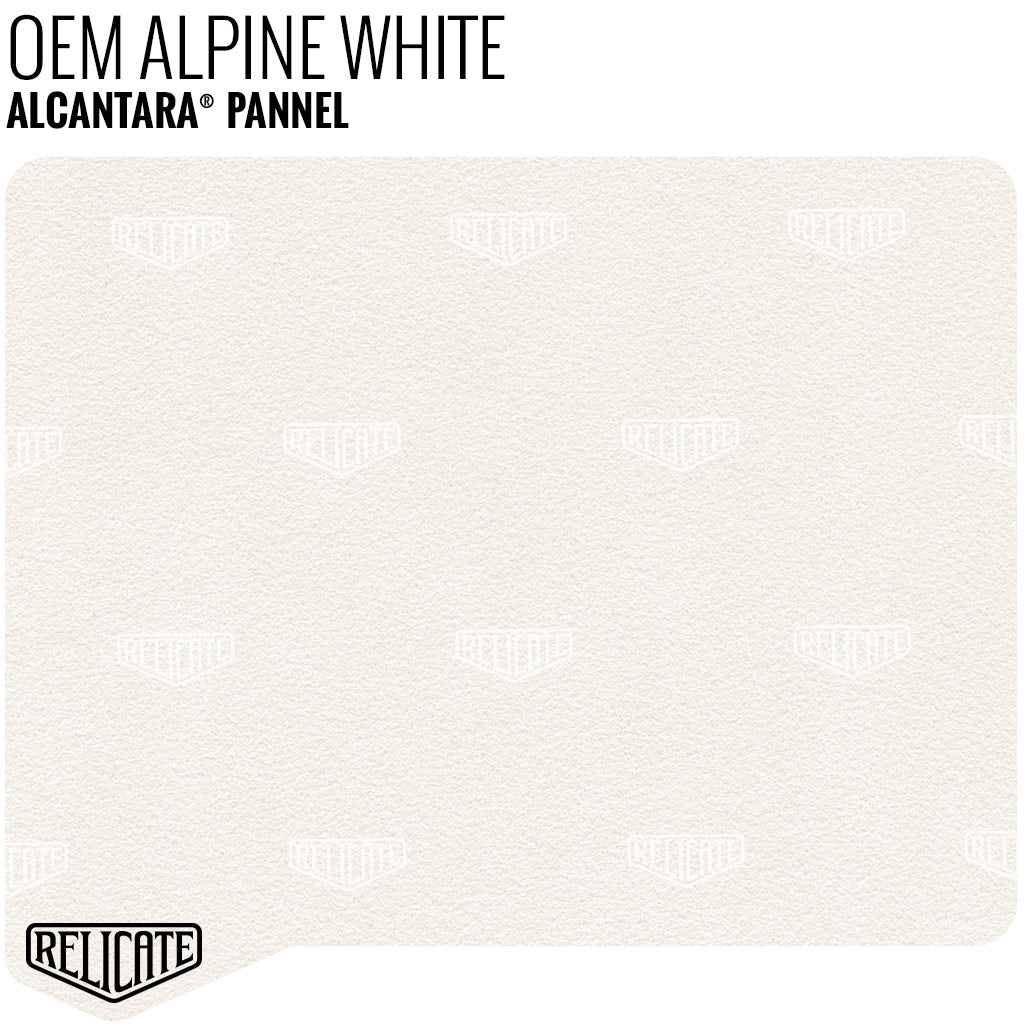 Alcantara Pannel - Alpine White YARDAGE - Relicate Leather Automotive Interior Upholstery