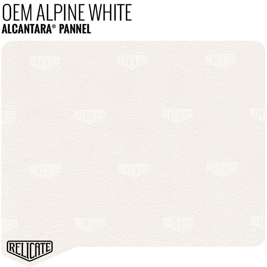Alcantara Pannel - Alpine White YARDAGE - Relicate Leather Automotive Interior Upholstery