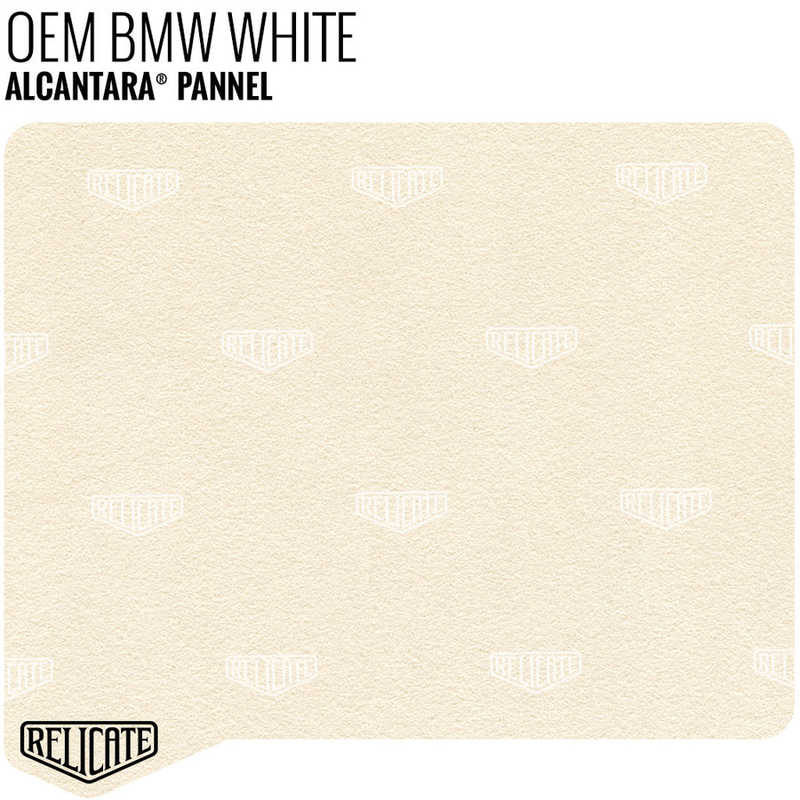 Alcantara Pannel - BMW White YARDAGE - Relicate Leather Automotive Interior Upholstery