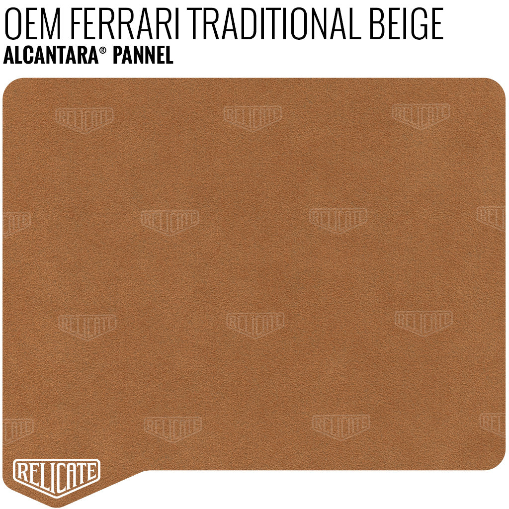 Alcantara Pannel - Ferrari Traditional Beige YARDAGE - Relicate Leather Automotive Interior Upholstery