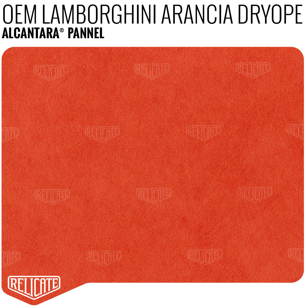 Alcantara Pannel - Lamborghini Arancia Dryope YARDAGE - Relicate Leather Automotive Interior Upholstery