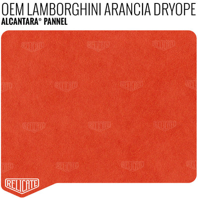 Alcantara Pannel - Lamborghini Arancia Dryope YARDAGE - Relicate Leather Automotive Interior Upholstery