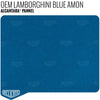 Alcantara Pannel - Lamborghini Blue Amon YARDAGE - Relicate Leather Automotive Interior Upholstery