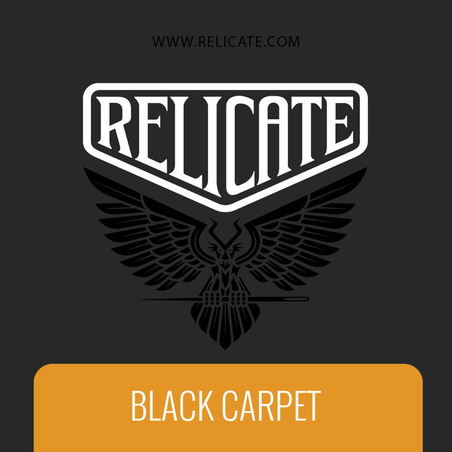 BLACK CARPET SAMPLE SET  - Relicate Leather Automotive Interior Upholstery