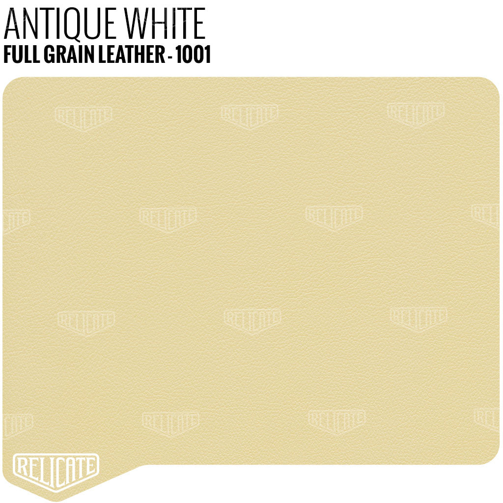 Antique White - 1001 Full Hide - Relicate Leather Automotive Interior Upholstery