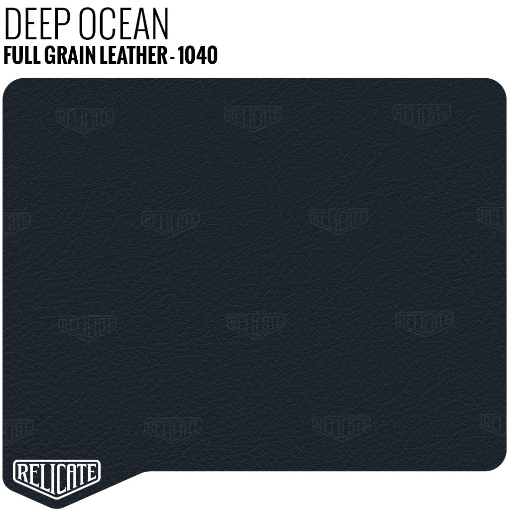 Deep Ocean - 1040 Full Hide - Relicate Leather Automotive Interior Upholstery