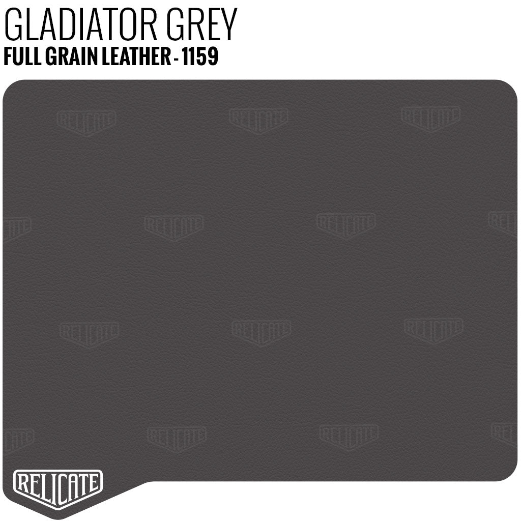 Gladiator Grey - 1159 Full Hide - Relicate Leather Automotive Interior Upholstery