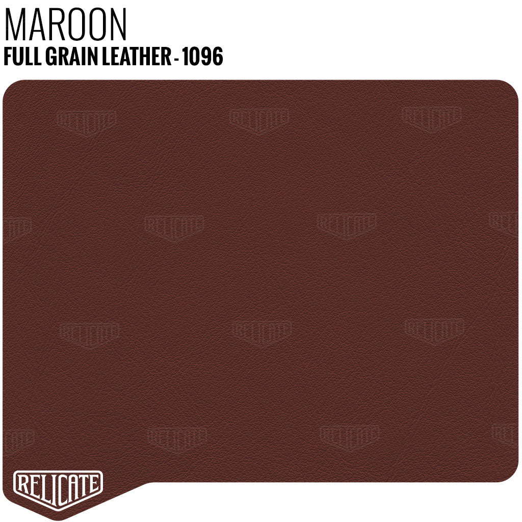 Maroon - 1096 Full Hide - Relicate Leather Automotive Interior Upholstery
