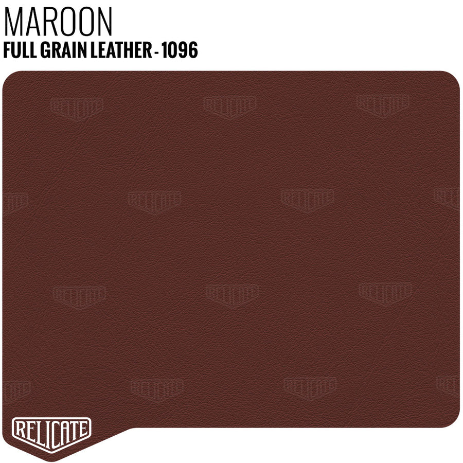 Maroon - 1096 Product / Full Hide - Relicate Leather Automotive Interior Upholstery