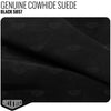 Genuine Cowhide Suede - Black Product / 1/2 Hide - Relicate Leather Automotive Interior Upholstery