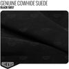 Genuine Cowhide Suede - Black