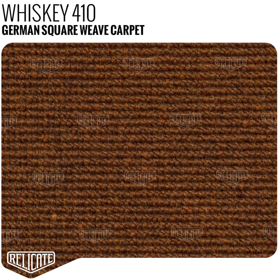 German Square Weave Carpet - Whiskey 410 Yardage - Relicate Leather Automotive Interior Upholstery