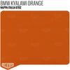 BMW Kyalami Orange Leather Sample - Relicate Leather Automotive Interior Upholstery