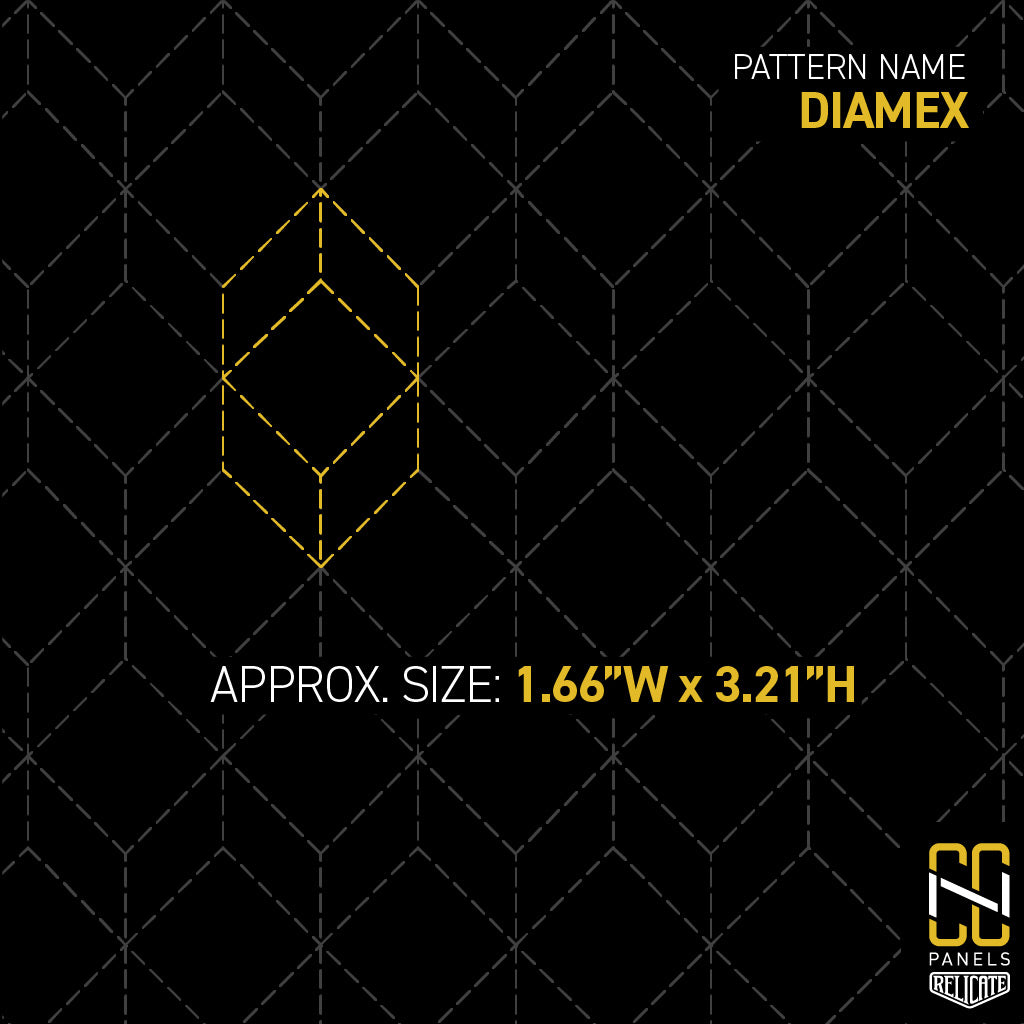 Diamex CNC Stitched Panel  - Relicate Leather Automotive Interior Upholstery