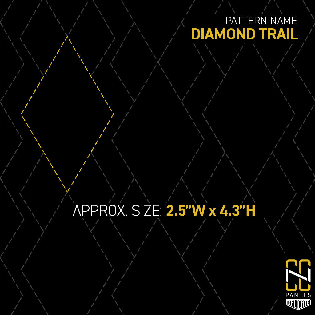 Diamond Trail CNC Stitched Panel  - Relicate Leather Automotive Interior Upholstery