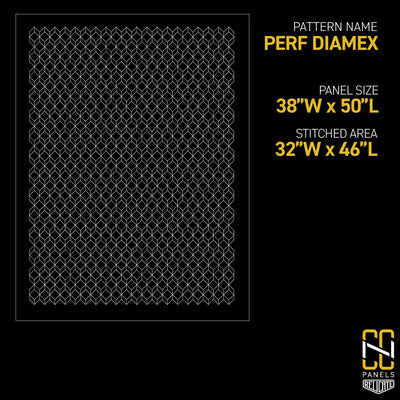 Perforated Diamex CNC Stitched Panel - Relicate Leather Automotive Interior Upholstery