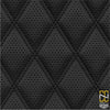 Perforated Double Diamond CNC Stitched Panel  - Relicate Leather Automotive Interior Upholstery